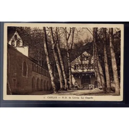 Achat Immédiat Carte postale 82 - Caylus - Notre-Dame de Livron - La chapelle - Voyage - Dos divise