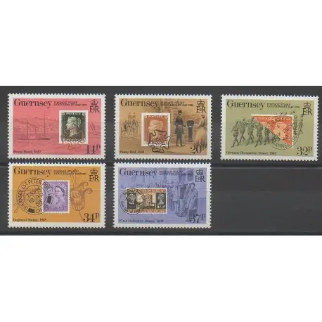 Offre Exclusive Guernesey - 1990 - No 489/493 - Timbres sur timbres