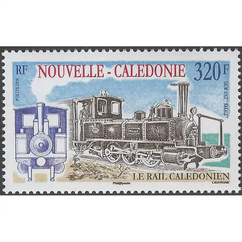 Prix Réduit Locomotive à vapeur timbre Nouvelle Calédonie N°987 neuf**.