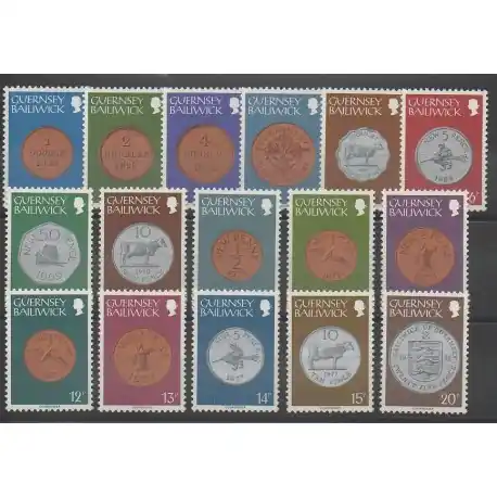 Acheter Direct Guernesey - 1979 - No 168/183 - Monnaies Et Billets