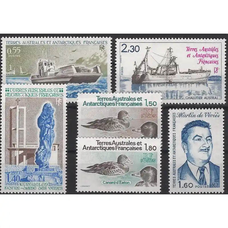 Top Qualité Timbres de T.A.A.F. année complète 1982 neuf**.