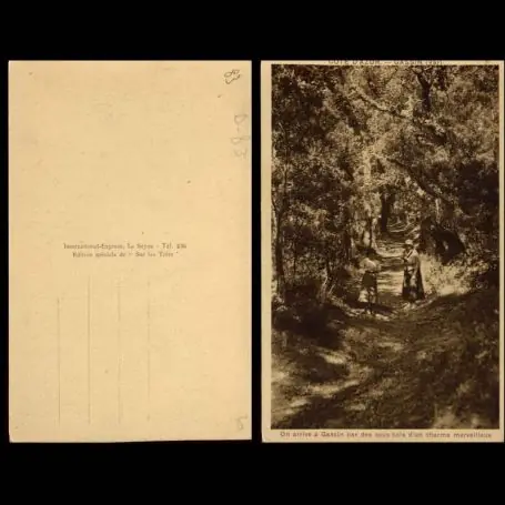 Premium Carte postale 83 - Gassin - On arrive a Gassin par des sous bois....