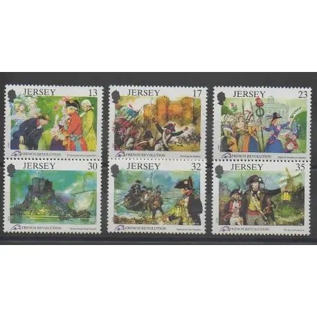 Jersey - 1989 - No 479/484 - Histoire Promotion Saisonnière