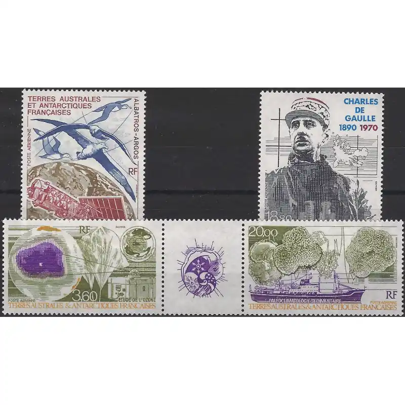 Vente Flash Timbres T.A.A.F. poste aérienne N°115-118 série neufs**.