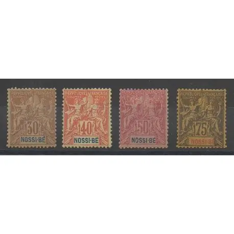 Nossi-Bé - 1894 - No 35/38 - Neuf avec charnière Livraison Gratuite