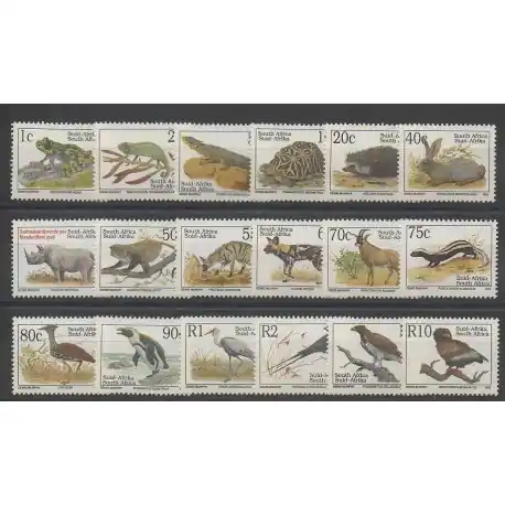 Afrique du Sud - 1993 - No 807/824 - Animaux Livraison Express