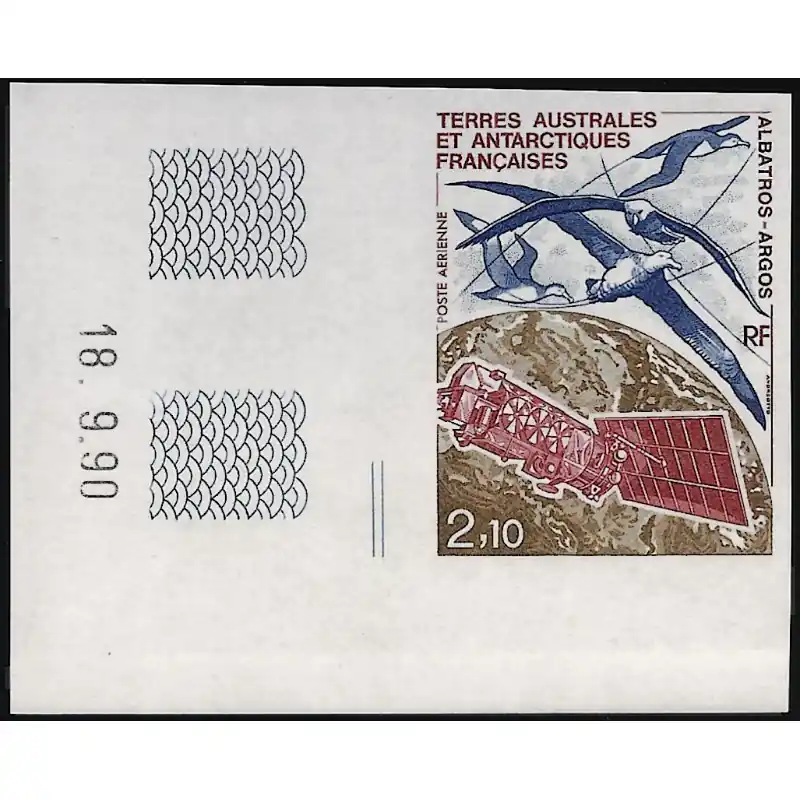 L'albatros timbre T.A.A.F. poste aérienne N°115 non dentelé neuf**. Authentique