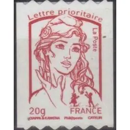 Fait Main Timbre de collection France - Autoadhsif 0863a