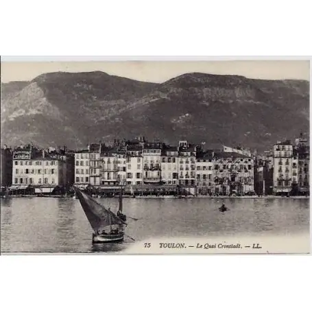 Carte postale 83 - Toulon - Le quai cronstadt - Non voyage - Dos divise Commander Vite