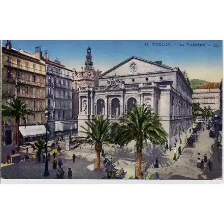 Carte postale 83 - Toulon - Le theatre - Non voyage - Dos divise Offre Spéciale