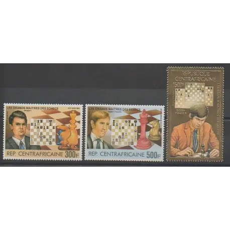 Centrafricaine (République) - 1983 - No PA280/PA282 - Échecs Remise