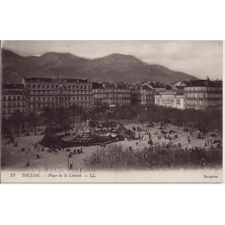 Super Prix Carte postale 83 - Toulon - Place de la liberte - Non voyage - Dos divise