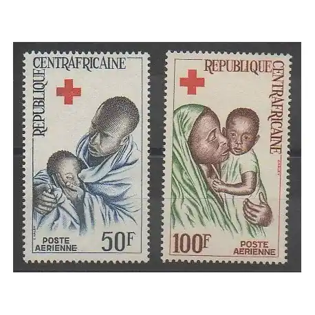 Centrafricaine (République) - 1965 - No PA36/PA37 - Santé ou Croix-Rouge Nouveauté