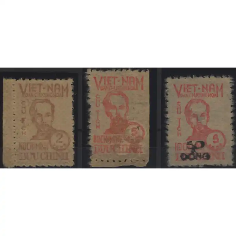 Bon Plan Vietnam du Nord timbres-poste N°60-62 série neuf.