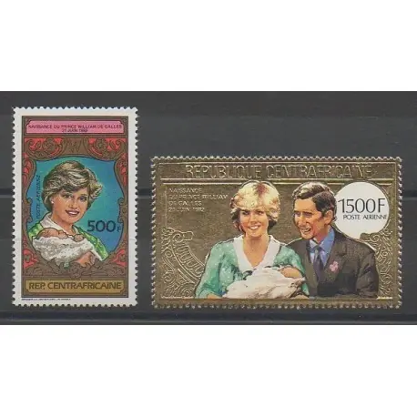 Offre Spéciale Centrafricaine (République) - 1983 - No PA283/PA284 - Royauté