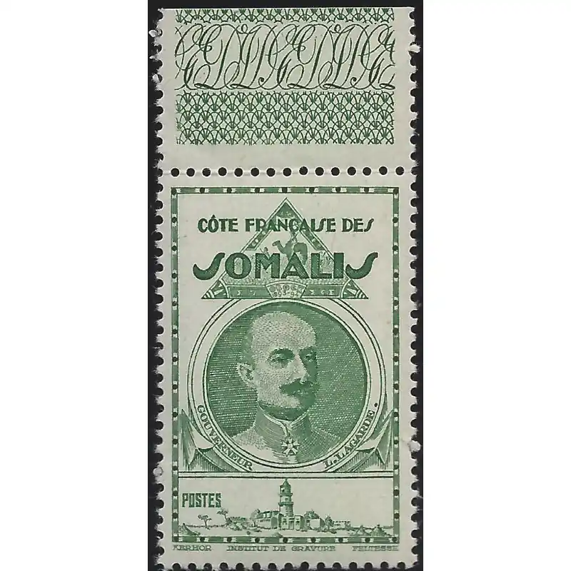 Affaire À Saisir Cote française des Somalis timbre N°250a variété sans indication de valeur neuf**.