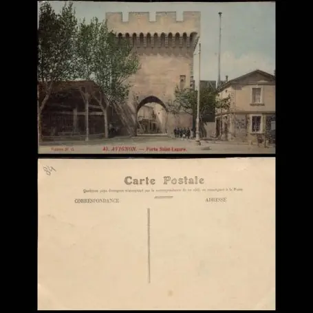 Carte postale 84 - Avignon - Porte Saint Lazare Jusqu’à Épuisement Des Stocks