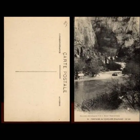 Populaire Carte postale 84 - Fontaine de Vaucluse - Le Lac