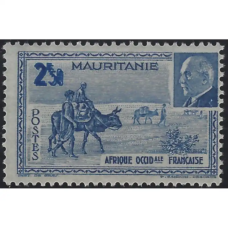 Mauritanie timbre-poste N°124a variété neuf**, R. Prix Promo