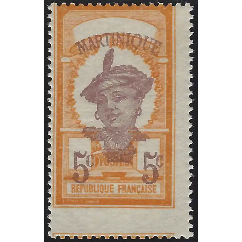 Acheter En Ligne Martinique timbre-poste N°92a variété neuf**.