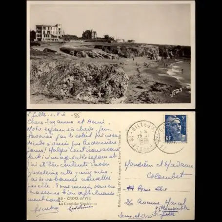 Carte postale 85 - Croix de Vie - La corniche Vendeenne Gros Lot