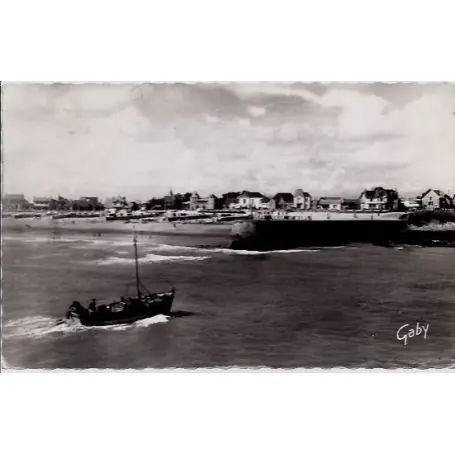 Carte postale 85 - Croix de vie - La jetee et la plage - Voyage - Dos divise Nouvel Arrivage