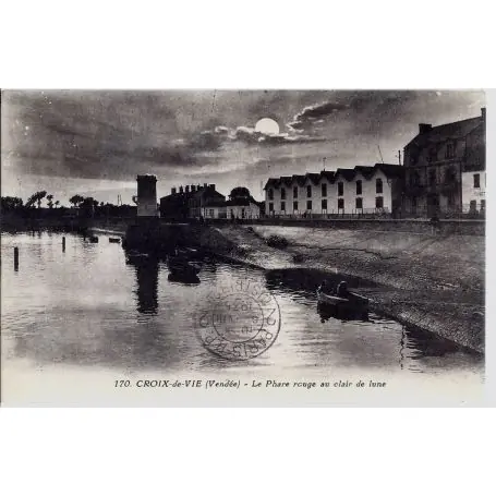 Artisanat Carte postale 85 - Croix de vie - Le phare rouge