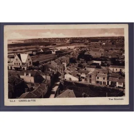 Achat Immédiat Carte postale 85 - Croix-de-Vie - vue generale - Voyage - Dos divise