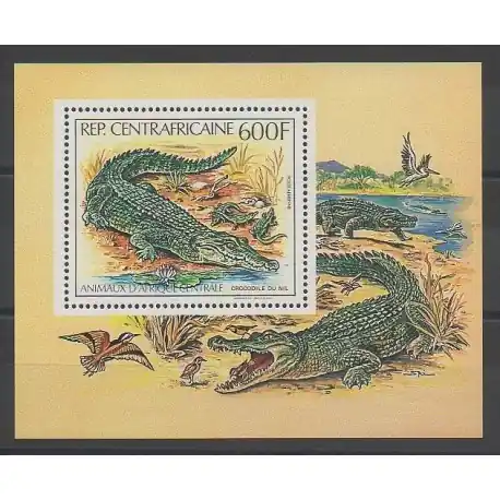 Centrafricaine (République) - 1982 - No BF55 - Animaux Affaire À Saisir