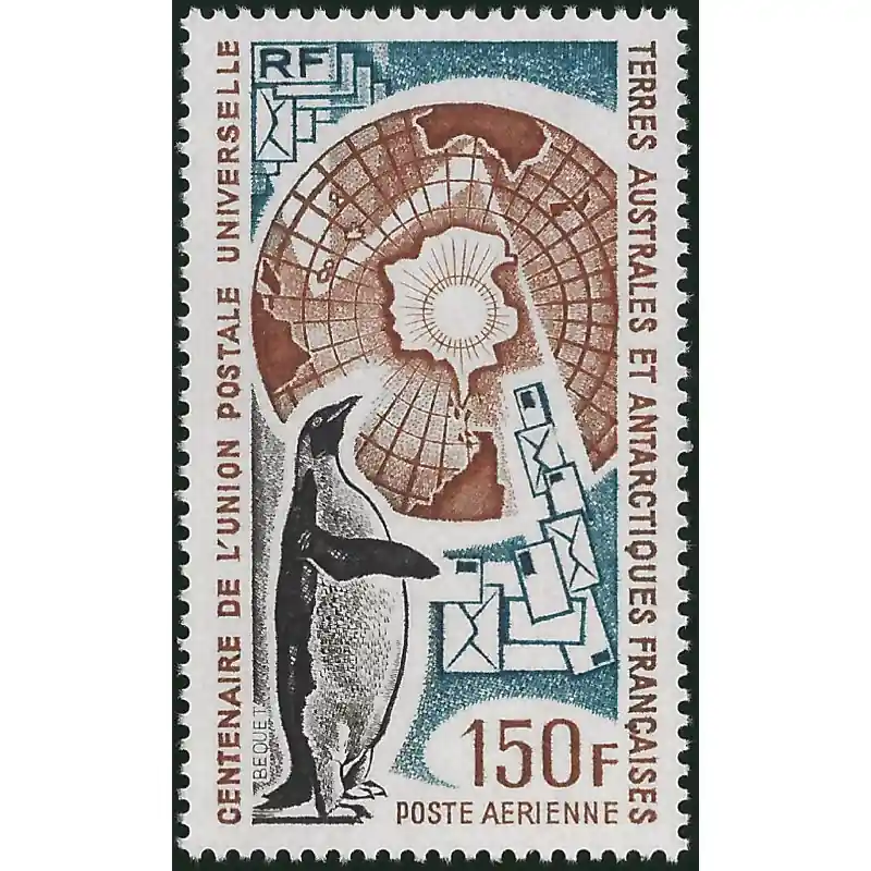 Acheter En Ligne Centenaire de l'U.P.U. timbre T.A.A.F. poste aérienne N°37 neuf**.