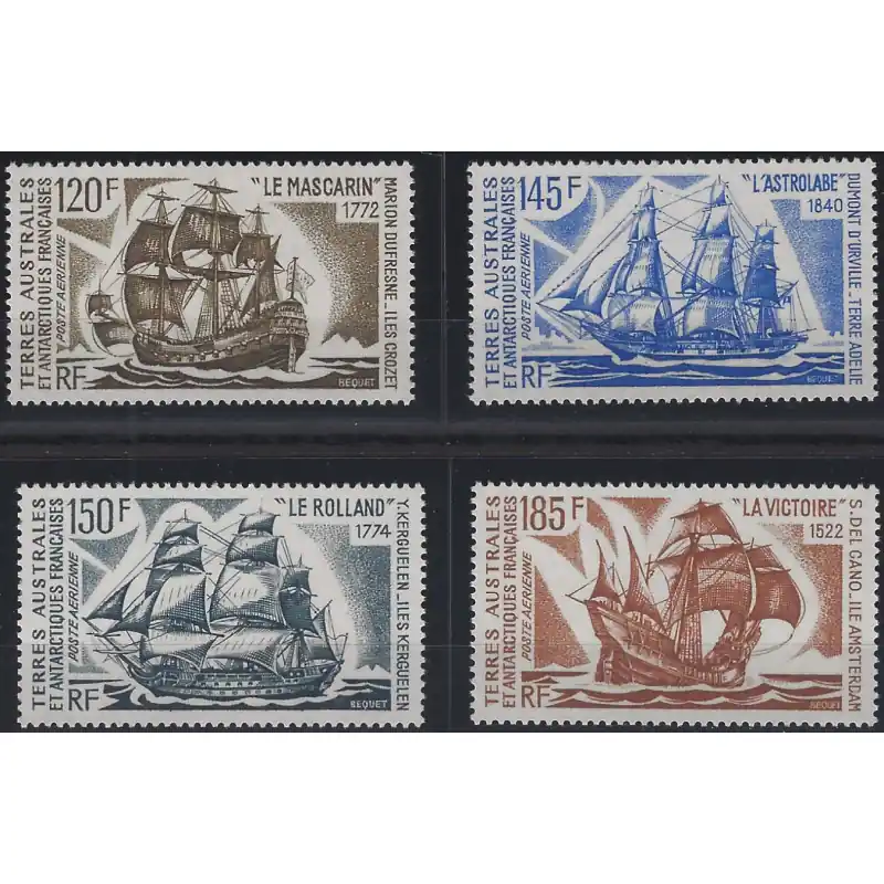 Bateaux d'expéditions antarctiques T.A.A.F. poste aérienne N°30-33 série neuf**. Must-Have