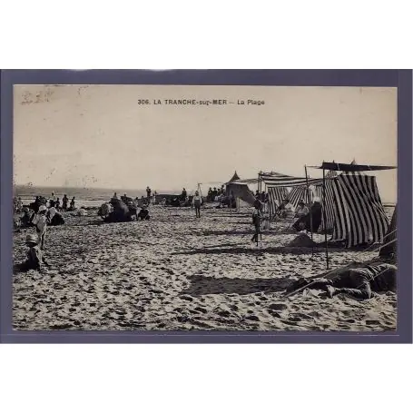 Promotion Carte postale 85 - La Tranche-sur-Mer - la plage - Voyage - Dos divise