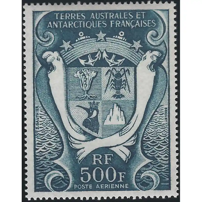Armoiries T.A.A.F. poste aérienne N°21 neuf**. Livraison Gratuite