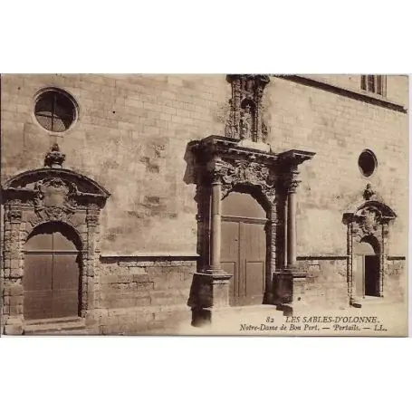 Carte postale 85 - Les sables d'Olonne - Notre-Dame de Bon Port - Portails - Non voyage - D Meilleure Vente
