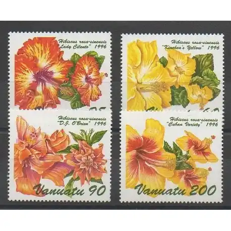 Authentique Vanuatu - 1996 - No 1017/1020 - Fleurs