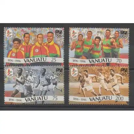 Vanuatu - 1996 - No 1009/1012 - Jeux Olympiques d'été Dernière Chance