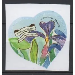Timbre de collection France - Autoadhsif 2026 Cœur Fragonard "lettre 100g" Dernière Chance
