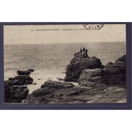 Carte postale 85 - Les Sables-d 'Olonne - les rochers sur la cote du puits d' enfer - Voy Achetez Aujourd’hui