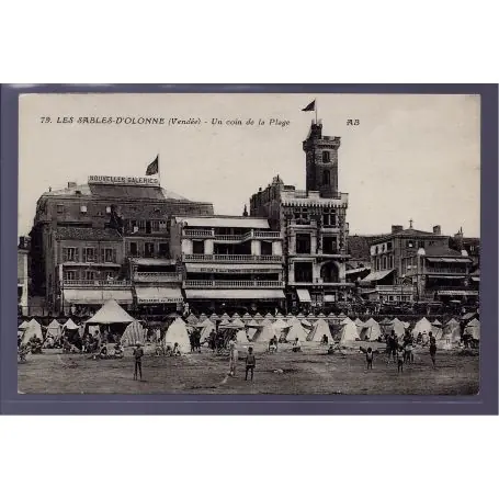 Commander Maintenant Carte postale 85 - Les Sables-d 'Olonne - un coin de la plage - Voyage - Dos divise