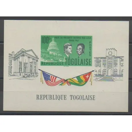 Offre Spéciale Togo - 1962 - No BF8 - Célébrités