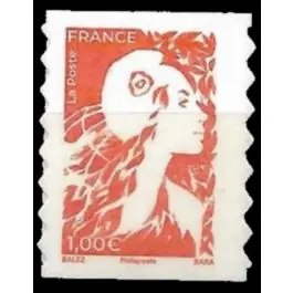Timbre de collection France - Autoadhsif 2357 Marianne de l'Avenir - 1 Euro Autoadhsive Garantie Incluse