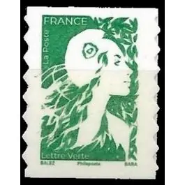 Timbre de collection France - Autoadhsif 2358A Marianne de l'Avenir - Lettre Verte Autoadhsive Issue du Carnet Offre Du Jour