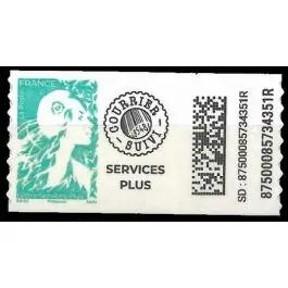 Timbre de collection France - Autoadhsif 2359 Marianne de l'Avenir - Lettre Service Plus Autoadhsive Gros Lot