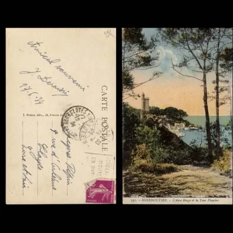 Prix Bas Carte postale 85 - Noirmoutier - L'anse rouge et la Tour Plantier