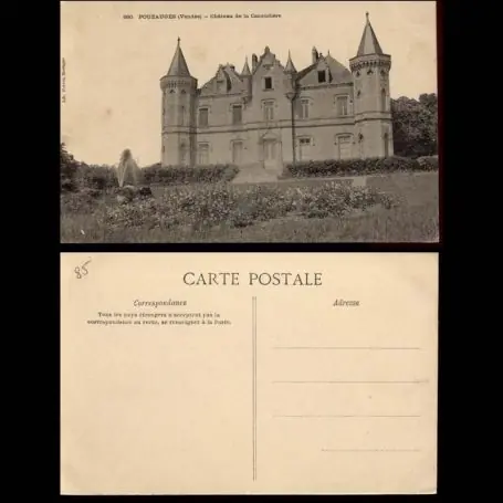 Dernier Modèle Carte postale 85 - Pouzauges - Chateau de la Cacaudiere