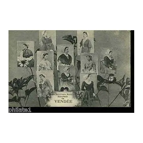 Carte postale 85 - Souvenir de Vendee - Vendeennes multivue Exclusif