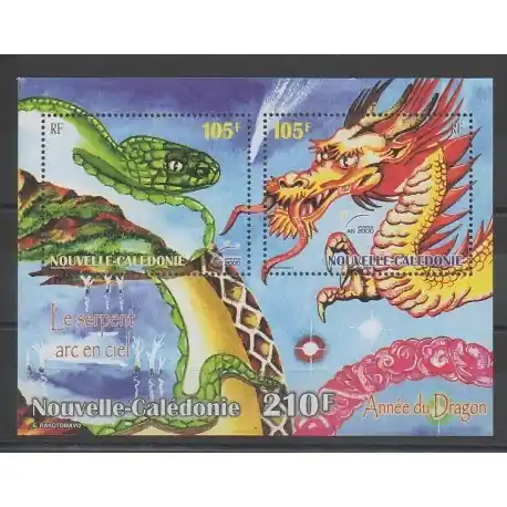 Nouvelle-Calédonie - Blocs et feuillets - 2000 - No BF23 - Horoscope Livraison Mondiale