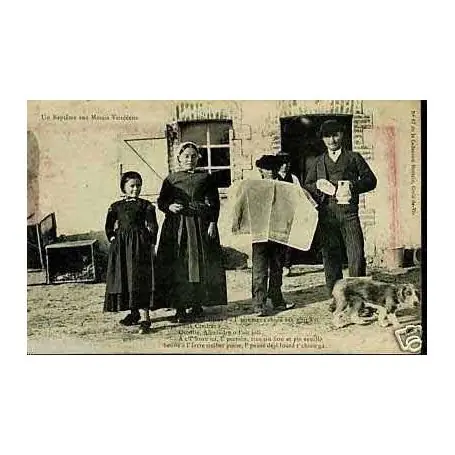 Carte postale 85 - Un bapteme aux marais Vendeens Quantité Limitée