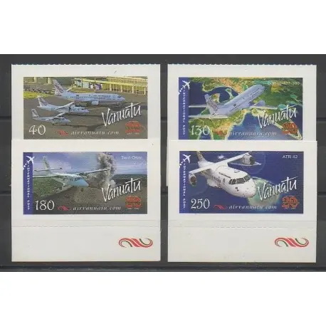Prix Cassé Vanuatu - 2007 - No 1298/1301 - Avions