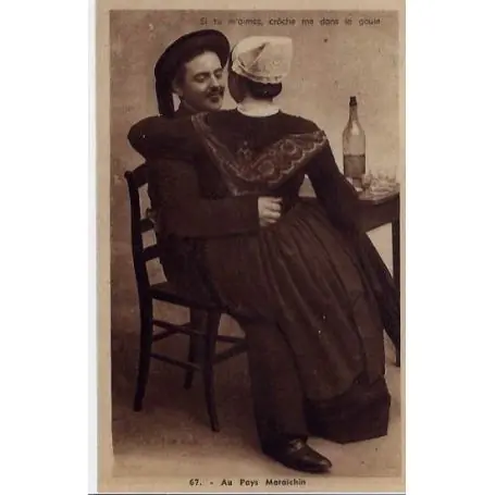 Prix Promo Carte postale 85 - Vendee -Au pays Maraichin- Voyage - Dos divise